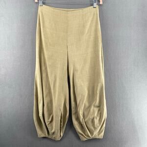 Itbit Lagenlook Jogger Haram Pant Womens 28 Cropped Tan Casual Coastal Boho